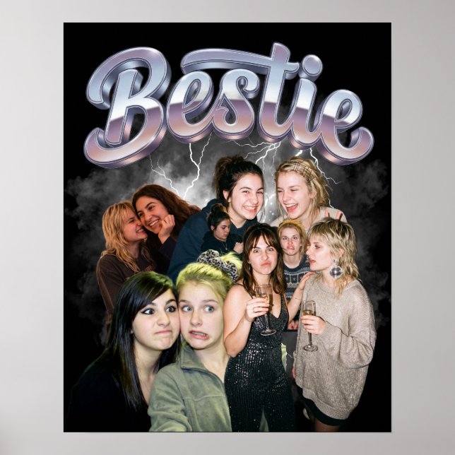 Bästa vän-personlig fotokollage poster (Framsidan)