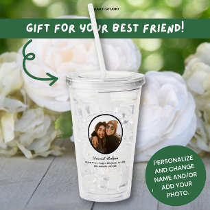 Bästa vän present Bästa vän BFF Foto Meddelande Take Away Mugg