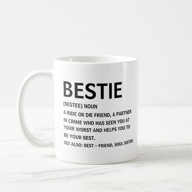 Bästa Vän Present, Bästa Vän Mugg, Bästa Vän Kaffemugg (Vänster)
