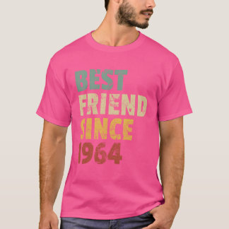 Bästa vän sedan 1964 Funny Birthday Slogan-retro T Shirt