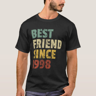 Bästa vän sedan 1998 Funny Birthday Slogan-familje T Shirt