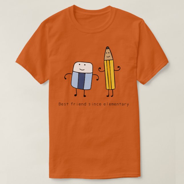 Bästa vän sedan elementär t shirt (Design framsida)