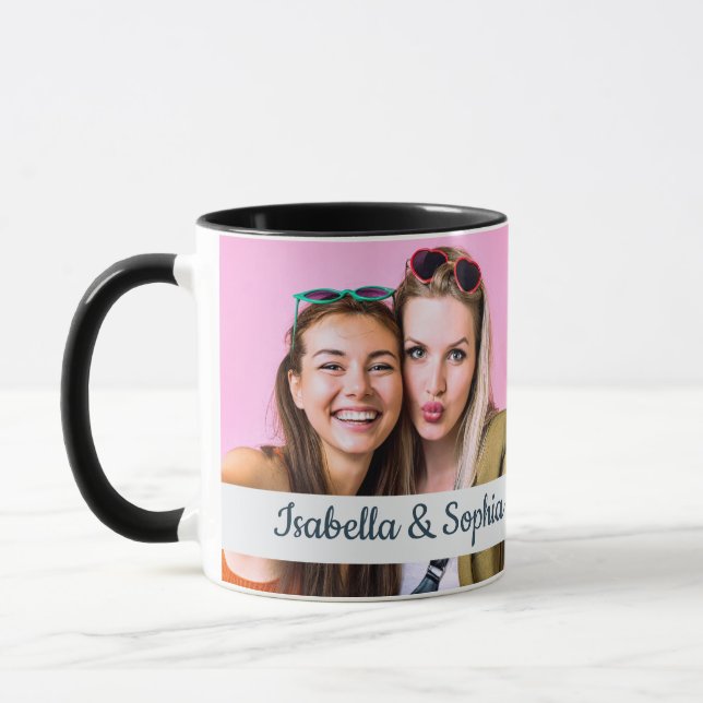 Bästa vän sedan modern två bilder-mall BFF Mugg (Vänster)