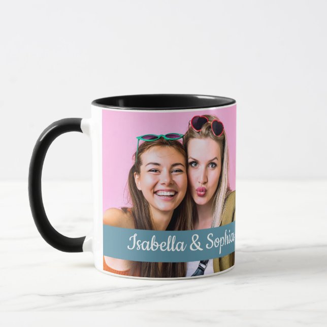 Bästa vän sedan modern två bilder-mall BFF Mugg (Vänster)