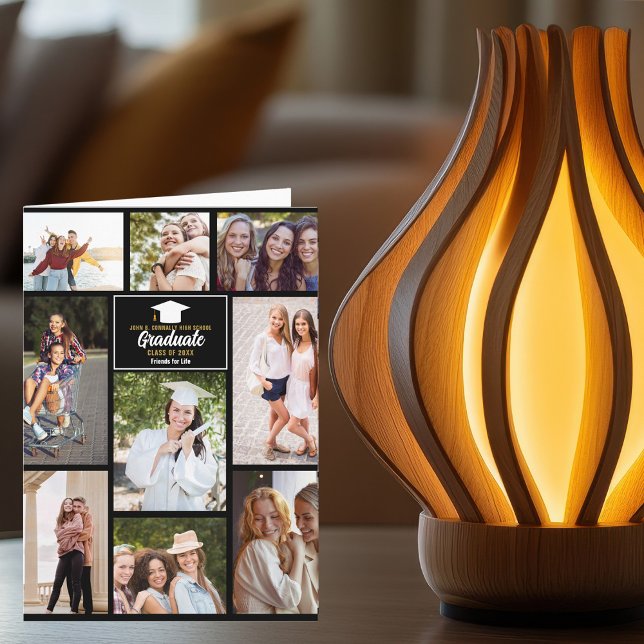 Bästa vän senior fotokollage 2026 examen kort (Skapare uppladdad)