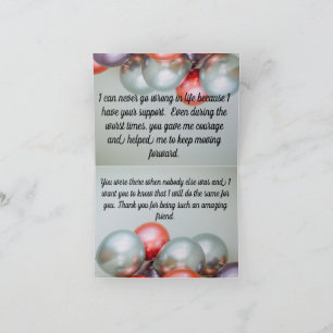 bästa vän tack för dina kort