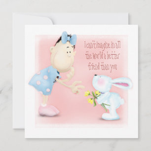 Bästa vän - tackkort tack kort