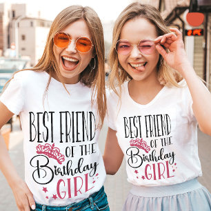 Bästa vän till Birthday Girl Anpassningsbar Family T Shirt