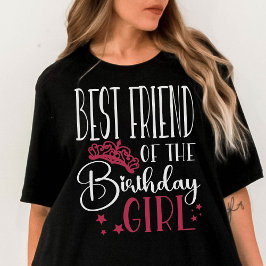 Bästa vän till Birthday Girl Anpassningsbar Family T Shirt