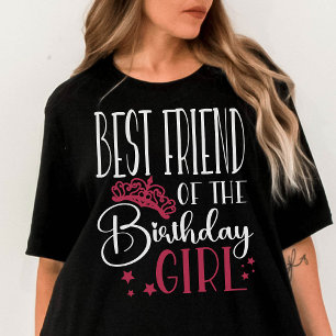 Bästa vän till Birthday Girl Anpassningsbar Family T Shirt