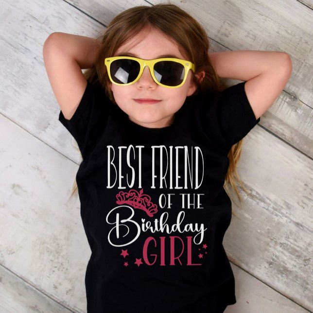 Bästa vän till Birthday Girl Anpassningsbar Family T Shirt (Skapare uppladdad)