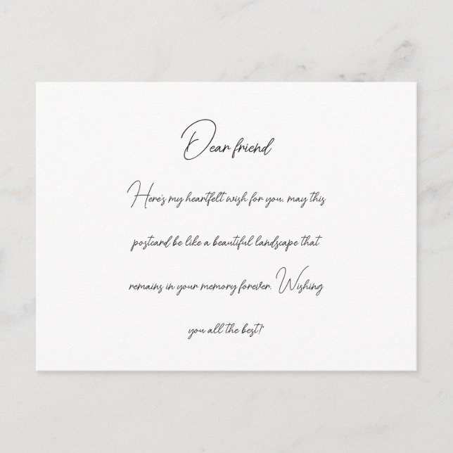 Bästa vän vykort (Framsida)