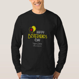 Bästa vändagen i lycklig med hjärtballonger och Na T Shirt