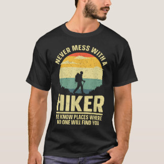 Bästa vandringskonst för utomhus vandringsutrustni t shirt