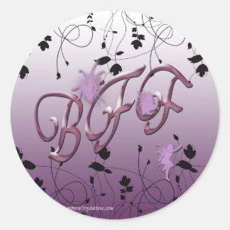 Bästa vänför evigt runt klistermärke