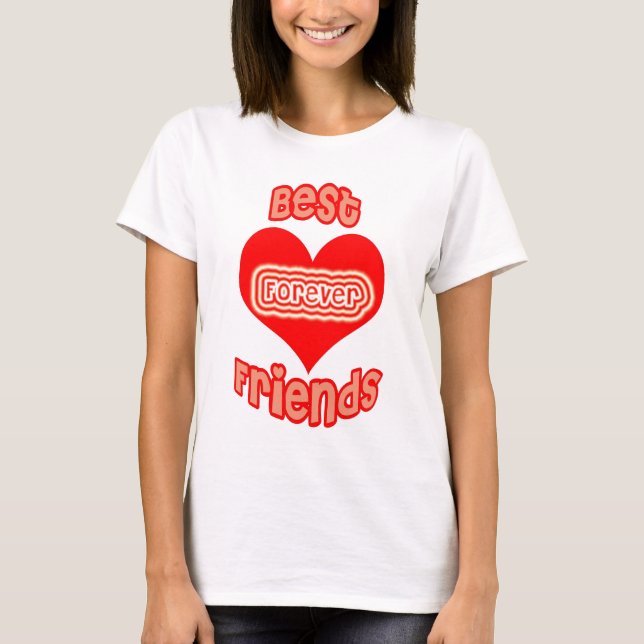 Bästa vänför evigt tee shirt (Framsida)