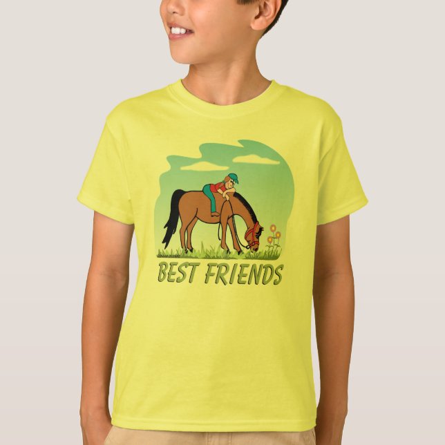 Bästa vänhästT-tröja T Shirt (Framsida)
