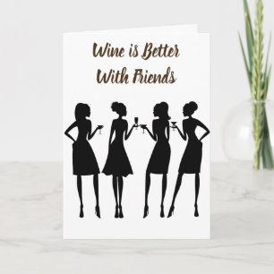 **BÄSTA VÄNNEN** & **BÄSTA VIN** FRIENDS BIRTHDAY KORT