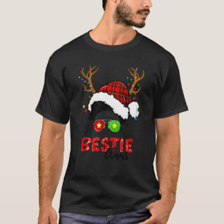 Bästa vännen Claus Ren Tommessig Bunt Hår Jul Pyja T Shirt