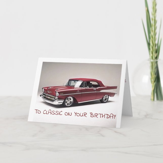 **BÄSTA VÄNNEN*** OCH EN **KLASSIK** PÅ BIRTHDAG KORT (Framsida)