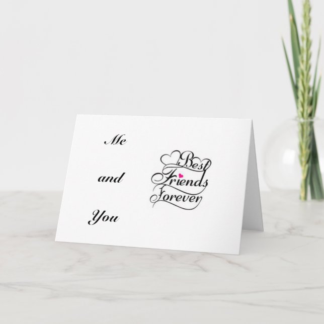 BÄSTA VÄNNEN SEDAN VI MÖTE GRATTIS PÅ FÖDELSEDAGEN KORT (Framsida)