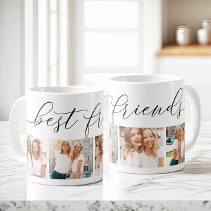 Bästa vänner 4 Fotokollage Coffee Mugg