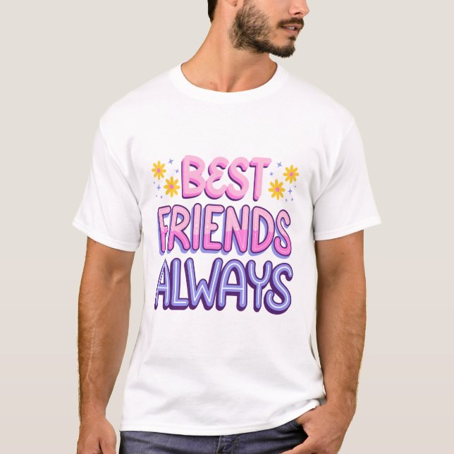Bästa vänner alltid t shirt (Framsida)