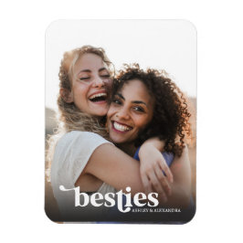 Bästa Vänner Anpassad Bild Magnet