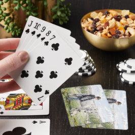 Bästa vänner - Barn med ponny och hund i en fruktt Casinokort