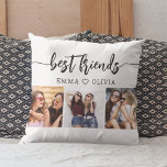 Bästa vänner Besties 3 Photo Collage Keepsaké Kudde<br><div class="desc">Fira din vänskap med Best Friends Besties 3 Photo Collage Keepsak Dekorativ kudde. Den här personligen har ett vackert ordnat kollage med tre omhuldade foton, där speciella stunder spelas upp med dina besties. Den är konstruerad med omsorgsfulla och högkvalitativa material och tillför snyggt och känslosam beröring till alla utrymmen. Perfekt...</div>
