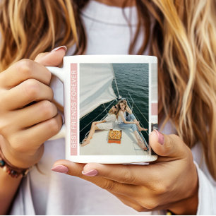 Bästa vänner Besties 6 Photo Collage Kaffemugg