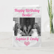 Bästa vänner Besties BFF-födelsedag Lägg till bild
