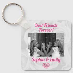 Bästa vänner Besties BFF Lägg till bild Namn Cu Nyckelring