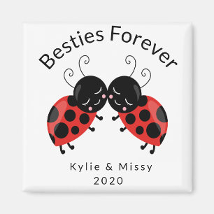Bästa vänner Besties-kylskåp för alltid Nyckel Magnet