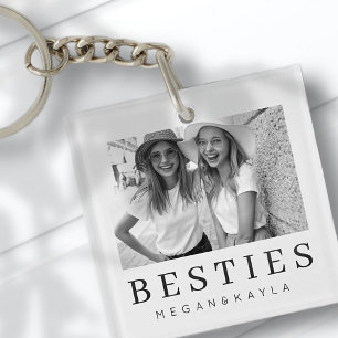 Bästa vänner BFF-foto med minimalistisk modern Chi