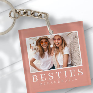 Bästa vänner BFF-foto med minimalistisk modern Chi