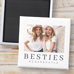 Bästa vänner BFF-foto med minimalistisk modern Chi Magnet