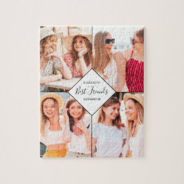 Bästa vänner BFFs Besties Namn Photo Collage Pussel