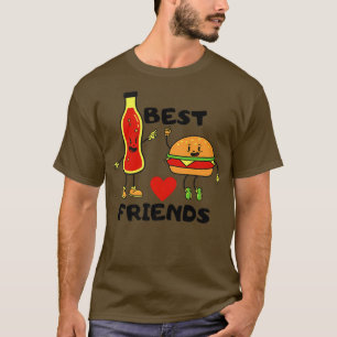 Bästa vänner Bränn och drick för att spola av anim T Shirt