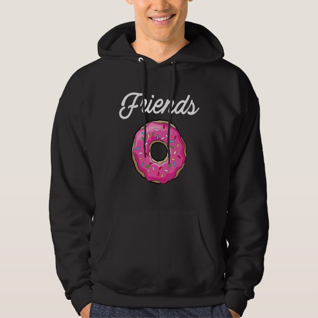 Bästa vänner Donuts Hoodie (Framsida)