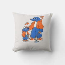Bästa vänner : Far och son Blue Dog-duon ( Orang