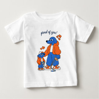 Bästa vänner : Far och son Blue Dog-duon ( Orang T Shirt