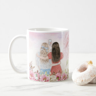 Bästa vänner flickor kaffemugg