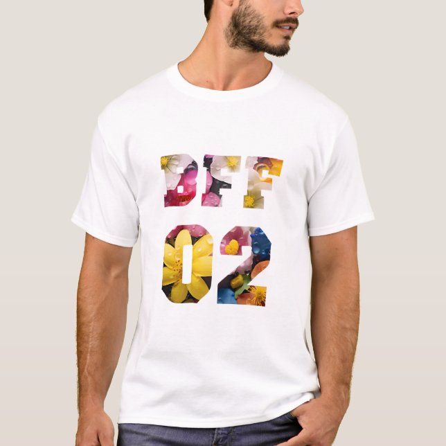 Bästa vänner för 3 - BFF 02 T Shirt (Framsida)