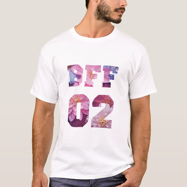 Bästa vänner för 3 - BFF 02 T Shirt (Framsida)