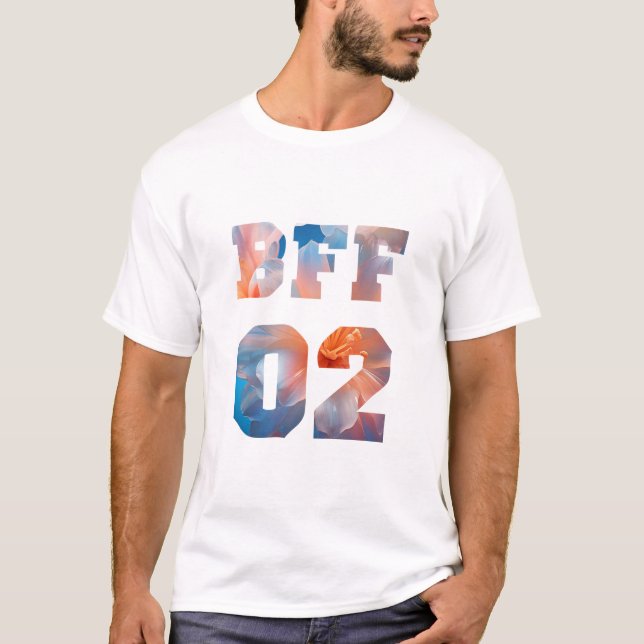 Bästa vänner för 3 - BFF 02 T Shirt (Framsida)
