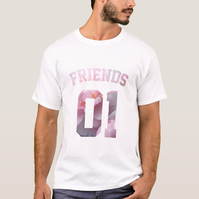Bästa vänner för 3 - vänner 01 t shirt (Framsida)