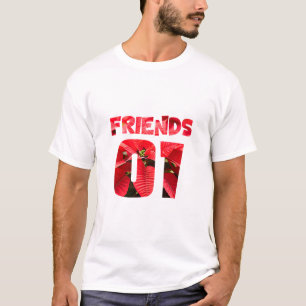 Bästa vänner för 3 - vänner t shirt