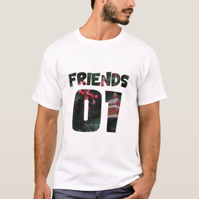 Bästa vänner för 3 - vänner t shirt (Framsida)