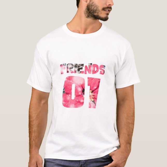 Bästa vänner för 3 - vänner t shirt (Framsida)